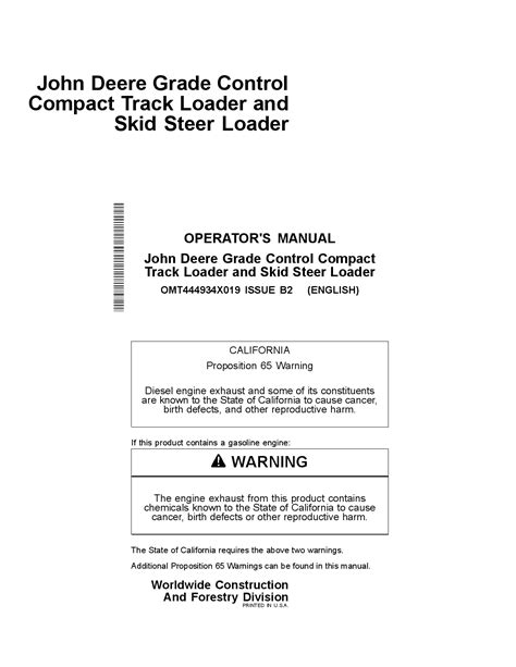 john deere 333g operator manual